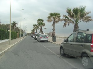 I parcheggi sul Lungomare di Santa Severa